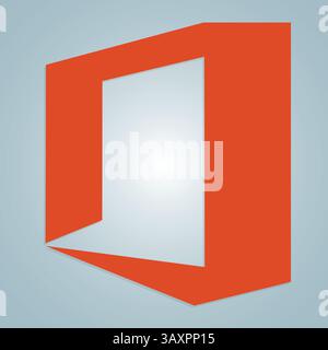 Icône Microsoft Office, icône de logo, signe et art vectoriel Illustration de Vecteur