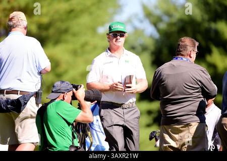 Vendredi 2 septembre 2016 : Charley Hoffman quitte le troisième green lors de la première manche du tournoi Deutsche Bank Championship qui se tient au Tournament Players Club, à Norton, Massachusetts. Eric Canha/Cal Sport Media(image de crédit : &copy ; Eric Canha/Cal Sport Media via ZUMA Wire) Banque D'Images