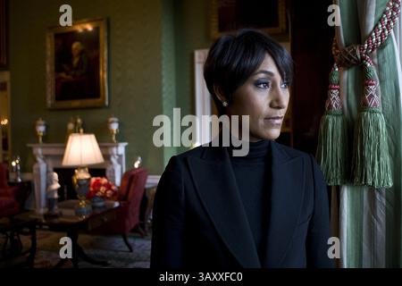 4 mars 2009 - Washington, DC, États-Unis - Desiree Rogers, secrétaire sociale de la Maison Blanche, à la salle verte de la Maison Blanche le 4 mars 2009 à Washington D.C. (image crédit : © Zbigniew Bzdak/TNS via ZUMA Wire) Banque D'Images