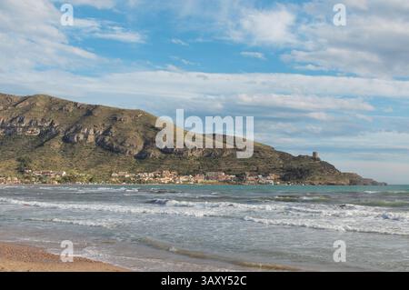 Vue panoramique de la Azohía sur la mer Méditerranée en été Banque D'Images