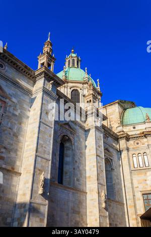 Cathédrale de Santa Maria Assunta, mieux connue sous le nom de cathédrale de Côme à Côme, Lombardie, Italie Banque D'Images