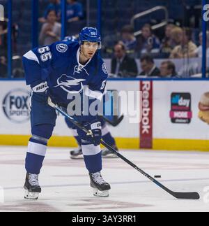 20 octobre 2016 : Braydon Coburn (55 ans), défenseur du Lightning de Tampa Bay avant le match entre l'Avalanche du Colorado et le Lightning de Tampa Bay à l'Amalie Arena de Tampa, en Floride. Del Mecum/CSM(image de crédit : &copy ; Del Mecum/CSM via ZUMA Wire) Banque D'Images