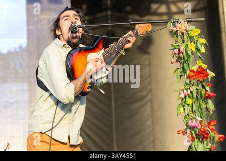 17 septembre 2016 - Chicago, Illinois, États-Unis - VINCENT ACCARDI de tout nouveau effectue live au Douglas Park pendant Riot Fest à Chicago, Illinois (crédit Image : © Daniel DeSlover via Zuma sur le fil) Banque D'Images