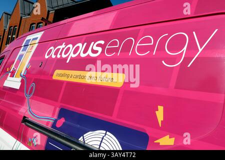 Fourgon Octopus Energy à Brighton, East Sussex, Royaume-Uni Banque D'Images