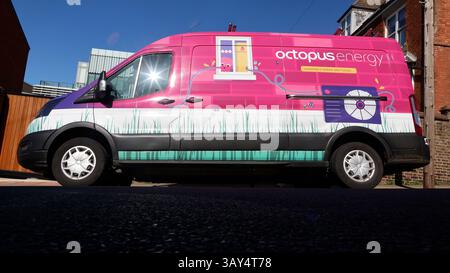 Fourgon Octopus Energy à Brighton, East Sussex, Royaume-Uni Banque D'Images