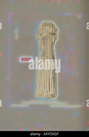 Une représentation frappante d'une illustration de mode avec une robe stylisée avec des détails complexes. La jupe fluide est accentuée par un décolleté unique et des embellissements, mettant en valeur un mélange d'élégance et de créativité., John Burwaschs. Lady Mohun. Sur le côté sud de la Lady Chapel. Undercroft de Canter. Cath., Tombeau de Jeanne Burgersh, Dame de Mohun, dans la cathédrale de Canterbury, signé : dessiné et gravé par C.A. Stothard Jun, publié par C.A. Stothard, Fig. 98, 87, après p. 66, Stothard, Charles Alfred Jun. (dessiné, gravé et publ.), Charles Alfred Stothard, Alfred John Kempe : The Monumental Banque D'Images