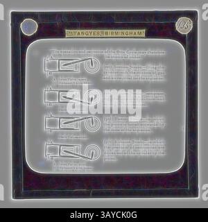 Une illustration détaillée décrivant la séquence opérationnelle du cycle Otto, avec des diagrammes étiquetés pour différentes courses : la course d'aspiration, la course de compression, la course de puissance et la course d'échappement, chacun démontrant la fonction des soupapes et du mouvement du moteur., Lantern Slide - Tangyes Ltd, Otto four-Stroke cycle Diagram , vers 1910, une des 239 diapositives de lanterne en verre représentant des produits fabriqués par les ingénieurs de Tangyes Limited de Birmingham, Angleterre. Les images comprennent divers produits tels que des moteurs, des pompes centrifuges, des pompes hydrauliques, des producteurs de gaz, des machines d'essai de matériaux, presses Banque D'Images