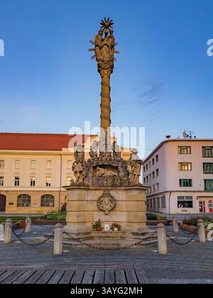 Colonne de la Sainte trinité à Trnava, Slovaquie. IMAGE Banque D'Images