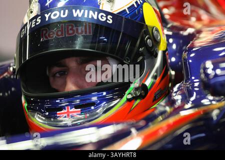20 février 2011 - Barcelone, Espagne - Montmelo, Espagne - Daniel Ricciardo (AUS) Scuderia Toro Rosso STR6...essais de formule 1, jour 3, Barcelone, Espagne, dimanche 20 février 2011. (Crédit : © Sutton Motorsports/ZUMAPRESS.com) Banque D'Images