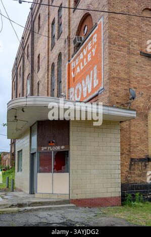 Abandonnée Beaver Valley Bowling Lanes Banque D'Images