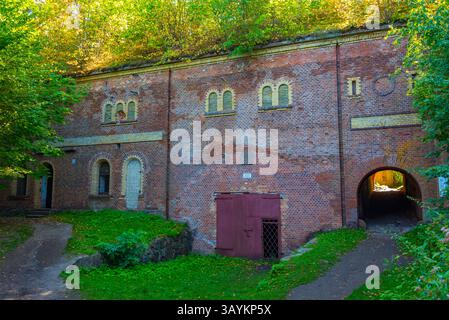 Journée d'été à la forteresse de Boyen à Gizycko, Pologne. IMAGE Banque D'Images