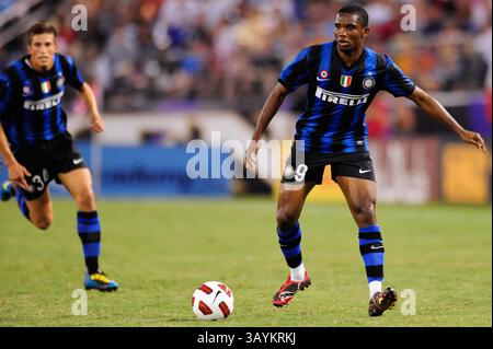 31 juillet 2010 : Samuel Eto'o de l'Inter Milan en action lors d'un match international au M&T Bank Stadium de Baltimore, Maryland. L'équipe de Milan a remporté le match, 3-0.(image crédit : © John Middlebrook/Cal Sport Media/ZUMApress.com) Banque D'Images