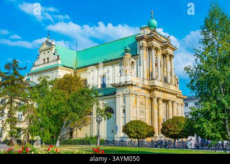 Église de l'Assomption de la Vierge Marie et de Joseph, communément connue sous le nom d'église carmélite de Varsovie, Pologne..IMAGE Banque D'Images