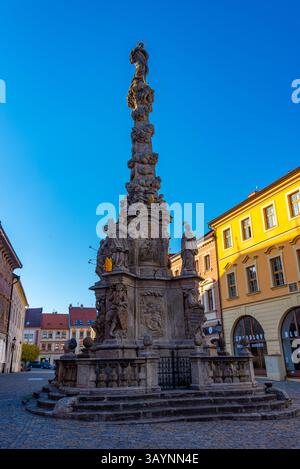 Kutna Hora, république tchèque, 30 avril 2024 : colonne de la peste dans la ville tchèque de Kutna Hora. IMAGE Banque D'Images