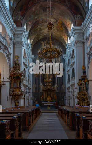 Jihlava, république tchèque, 30 juin 2024 : intérieur de l'église Saint-Jacques à Jihlava, république tchèque. IMAGE Banque D'Images