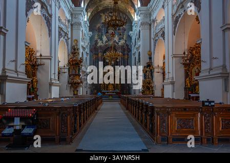 Jihlava, république tchèque, 30 juin 2024 : intérieur de l'église Saint-Jacques à Jihlava, république tchèque. IMAGE Banque D'Images