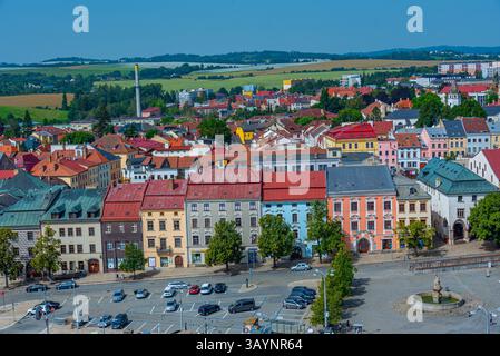 Jihlava, république tchèque, 30 juin 2024 : vue panoramique de la ville tchèque de Jihlava. IMAGE Banque D'Images