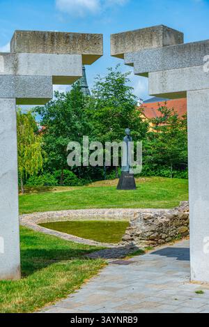 Jihlava, république tchèque, 30 juin 2024 : Mémorial à Gustav Mahler à Jihlava, république tchèque. IMAGE Banque D'Images