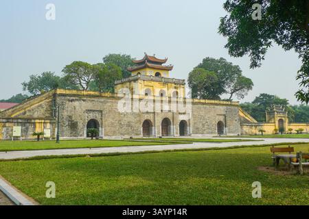 Doan mon Gate, Citadelle impériale de Thang long (Hanoi) Banque D'Images