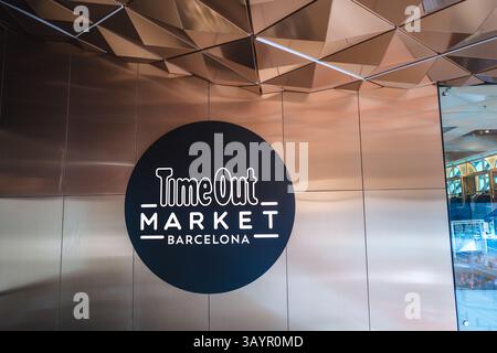 Image du Maremagnum dans le port maritime de Barcelone. Banque D'Images