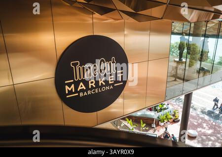 Image du Maremagnum dans le port maritime de Barcelone. Banque D'Images