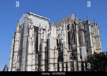 Cathédrale Saint-Pierre, cathédrale gothique, ville de Beauvais, Oise, France Banque D'Images