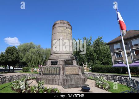 Mémorial de la guerre, ville de Saint Dié des Vosges, département des Vosges, France Banque D'Images