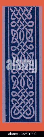 Un design complexe avec des nœuds et des motifs entrelacés, mettant en valeur un arrangement riche et symétrique qui reflète l'artisanat traditionnel et l'art culturel. Celtic Ornament Art classique avec une touche moderne réinventée par Artotop Banque D'Images
