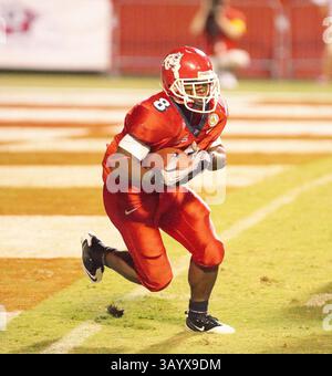 4 septembre - Fresno State Running back Robbie Rouse dans le match avec Cincinnati au Bulldog Stadium de Fresno, CA. Fresno State a remporté le match 28 à 14.(image de crédit : © Phil Hawkins/Cal Sport Media/ZUMApress.com) Banque D'Images