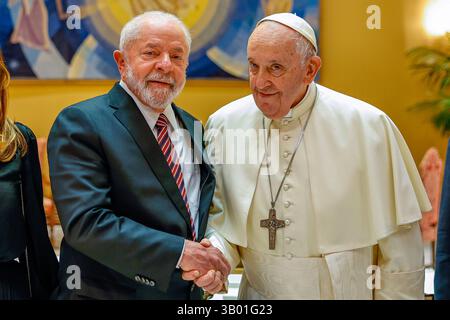 ROME, ITALIE - 21 juin 2023 - le président brésilien Luiz Inacio Lula da Silva rencontre le pape François au Vatican à Rome, Italie - photo : Geopix/Ricar Banque D'Images