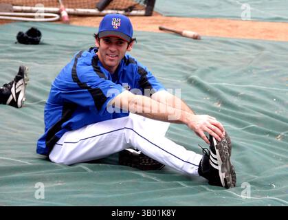 25 AOÛT 2006 - NEW YORK, NEW YORK, ÉTATS-UNIS - I11052BT.LES METS DE NEW YORK PRENNENT L'ENTRAÎNEMENT BATTING AVEC LE MET SHEA STADIUM DE NEW YORK, NEW YORK 08-24-2006. - - 2006.SHAWN GREEN(crédit image : © Barry Talesnick/Globe photos/ZUMAPRESS.com) Banque D'Images