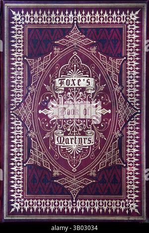 Antique L'édition de 1866 du Livre des Martyrs de Foxe (le Livre des Martyrs de John Foxe révisé avec notes et annexe par le révérend William Bramley-Moore Banque D'Images