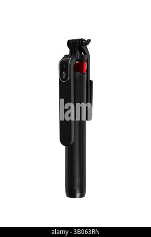 Trépied réglable avec support pour smartphone et télécommande Bluetooth Banque D'Images