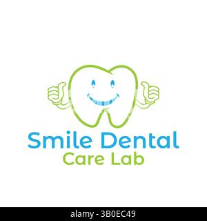 Conception de logo dentaire dans un modèle vectoriel pour votre clinique dentaire et votre entreprise Illustration de Vecteur