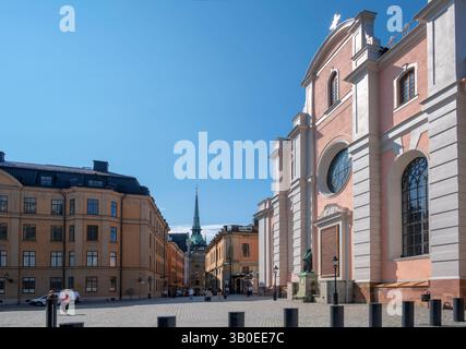 Storkyrkan, également appelé Stockholms domkyrka et Sankt Nikolai kyrka, est la plus ancienne église de Stockholm. Banque D'Images