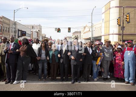 2010 - États-Unis - 45e anniversaire de la Marche des droits civils. (Crédit image : © BuyEnlarge/ZUMAPRESS.com) Banque D'Images