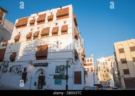 Patrimoine intemporel d'Al-Balad, Djeddah Arabie Saoudite - le cœur de la vieille Djeddah Banque D'Images