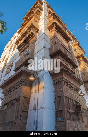 Patrimoine intemporel d'Al-Balad, Djeddah Arabie Saoudite - le cœur de la vieille Djeddah Banque D'Images