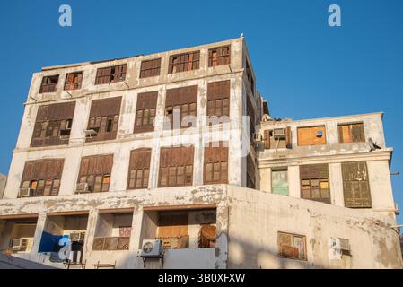 Patrimoine intemporel d'Al-Balad, Djeddah Arabie Saoudite - le cœur de la vieille Djeddah Banque D'Images