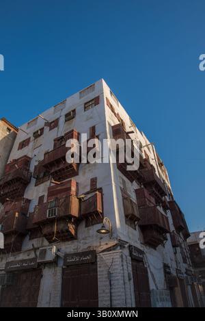 Patrimoine intemporel d'Al-Balad, Djeddah Arabie Saoudite - le cœur de la vieille Djeddah Banque D'Images