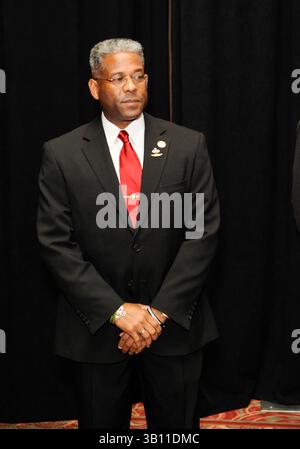 24 février 2011 - West Palm Beach, Floride, États-Unis - ALLEN WEST, membre du Congrès, au dîner Lincoln Day organisé par Palm Beach Country Republican Party. (Image de crédit : © ; Michele Sandberg/ZUMAPRESS.com) Banque D'Images