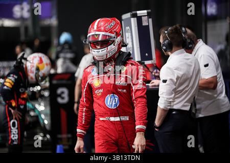 Djeddah, la Mecque, Arabie saoudite. 13 avril 2025. 18 avril 2025, Miami, États-Unis : 18 avril 2025, Jeddah, Arabie Saoudite ; F1 Saudi Arabia Grand Prix Practice ; . Charles Leclerc de Monaco et Scuderia Ferrari. (Crédit image : © Jan Kolodziej/ZUMA Press Wire) USAGE ÉDITORIAL SEULEMENT ! Non destiné à UN USAGE commercial ! Banque D'Images