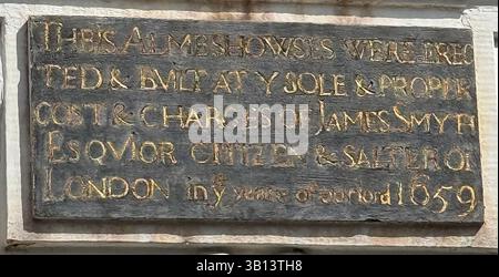 Maisons ALMS à Maidenhead, Berkshire, fondée par salter James Smyth n 1659. Photo : Tony Gale Banque D'Images
