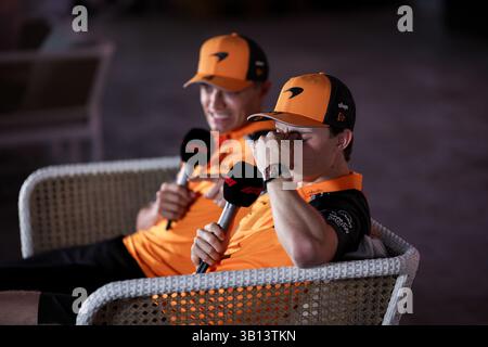 Djeddah, la Mecque, Arabie saoudite. 13 avril 2025. 18 avril 2025, Miami, États-Unis : 18 avril 2025, Jeddah, Arabie Saoudite ; F1 Saudi Arabia Grand Prix Practice ; . Oscar Piastri d'Australie et McLaren. (Crédit image : © Jan Kolodziej/ZUMA Press Wire) USAGE ÉDITORIAL SEULEMENT ! Non destiné à UN USAGE commercial ! Banque D'Images
