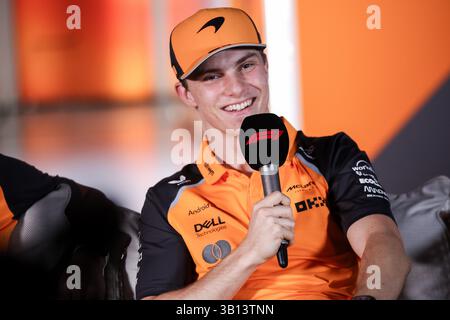 Djeddah, la Mecque, Arabie saoudite. 13 avril 2025. 18 avril 2025, Miami, États-Unis : 18 avril 2025, Jeddah, Arabie Saoudite ; F1 Saudi Arabia Grand Prix Practice ; . Oscar Piastri d'Australie et McLaren. (Crédit image : © Jan Kolodziej/ZUMA Press Wire) USAGE ÉDITORIAL SEULEMENT ! Non destiné à UN USAGE commercial ! Banque D'Images