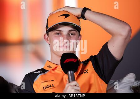 Djeddah, la Mecque, Arabie saoudite. 13 avril 2025. 18 avril 2025, Miami, États-Unis : 18 avril 2025, Jeddah, Arabie Saoudite ; F1 Saudi Arabia Grand Prix Practice ; . Oscar Piastri d'Australie et McLaren. (Crédit image : © Jan Kolodziej/ZUMA Press Wire) USAGE ÉDITORIAL SEULEMENT ! Non destiné à UN USAGE commercial ! Banque D'Images