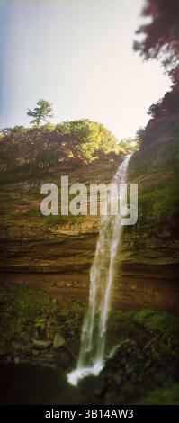 Cascade, Kaaterskill Falls, Catskill Mountains, Hunter, comté de Greene, état de New York, États-Unis Banque D'Images