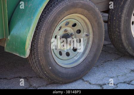 pneu du tracteur rapproché Banque D'Images