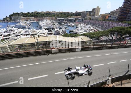 Felipe Massa, Williams, allée au casino, derrière le port Port Hercule avec yachts, course de formule 1, formule 1, F1 Grand Prix Monaco 2017 Banque D'Images