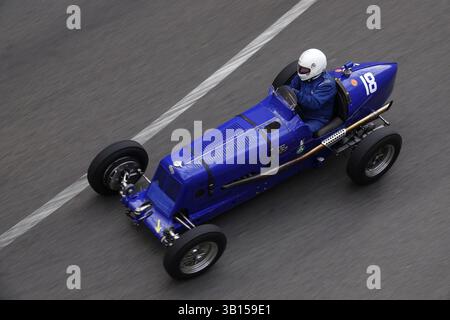 ERA R12C de 1937, défilé de voitures de course vintage d'avant-guerre, 11ème Grand Prix Monaco historique 2018, Principauté de Monaco Banque D'Images